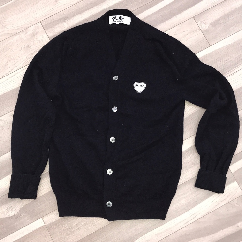 COMME DES GARÇONS PLAY lightweight cardigan- Navy